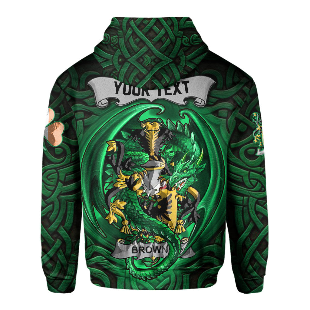 Browne Hoodies The Green Dragon Of Ireland Style