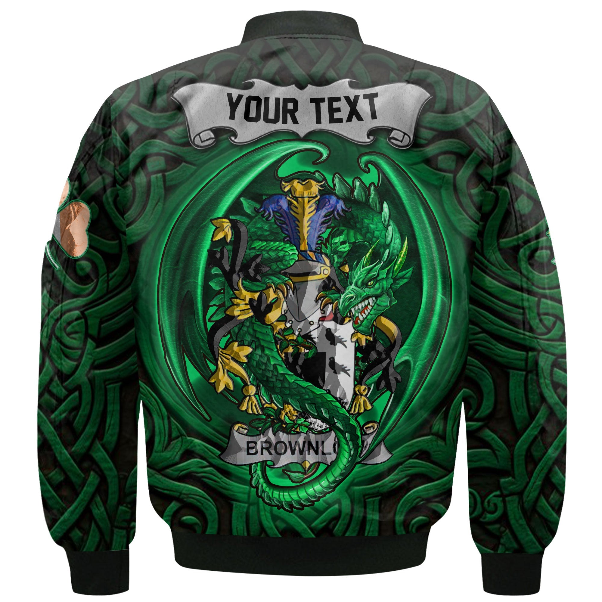 Brownlow Bomber Jackets The Green Dragon Of Ireland Style