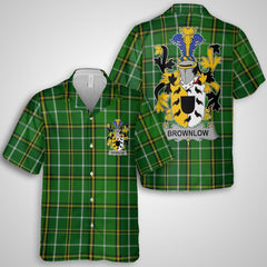 Brownlow Hawaiian Shirts Crest And National Plaid Style