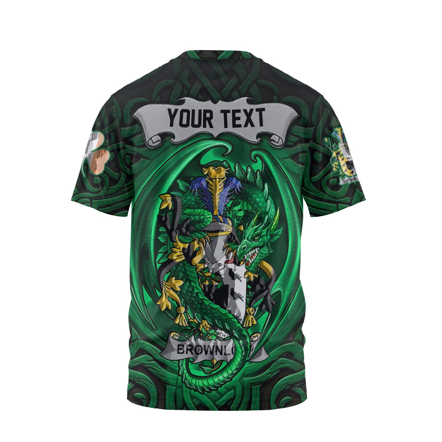 Brownlow T-Shirts The Green Dragon Of Ireland Style