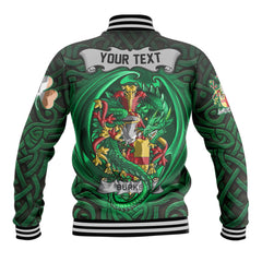 Burke Baseball Jackets The Green Dragon Of Ireland Style