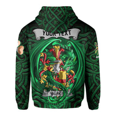 Burke Hoodies The Green Dragon Of Ireland Style