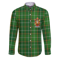 Burroughs Long Sleeve Button Shirts Crest And National Plaid Style