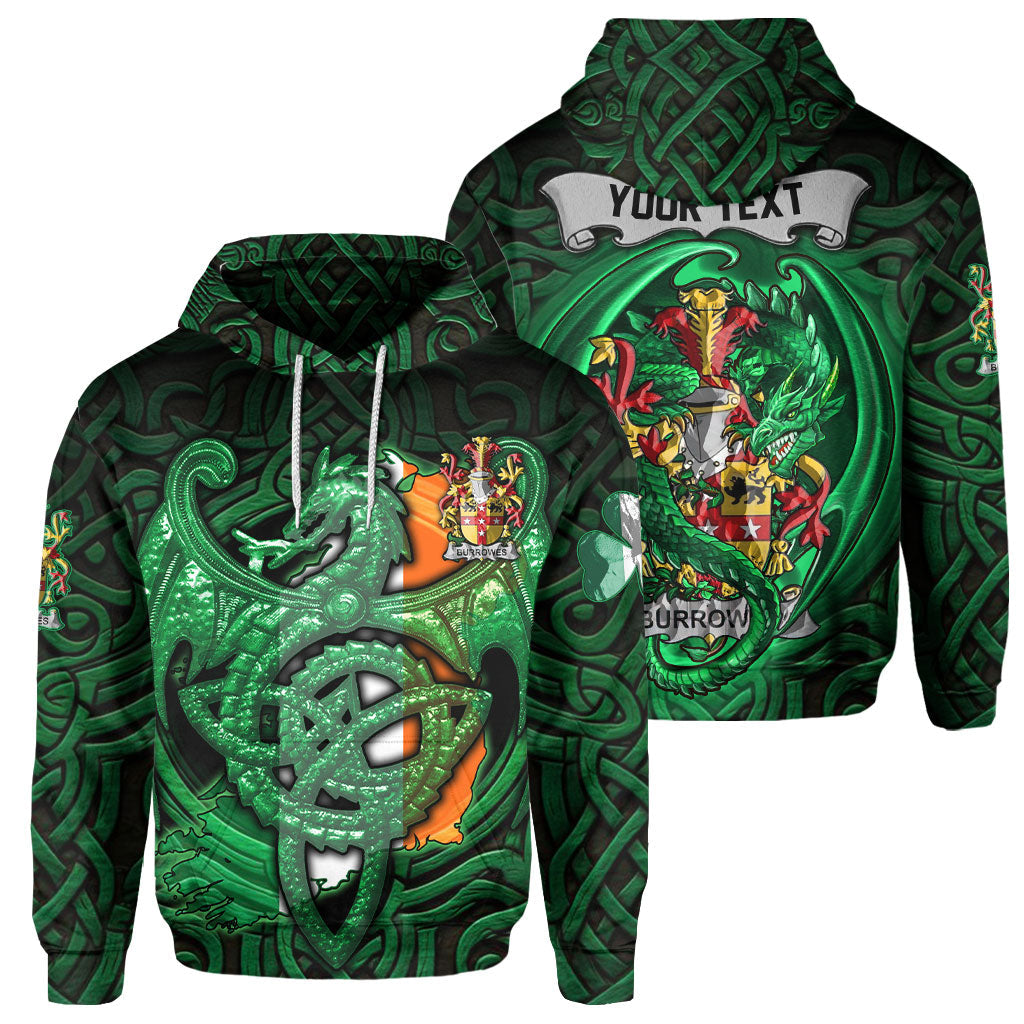 Burrowes Hoodies The Green Dragon Of Ireland Style