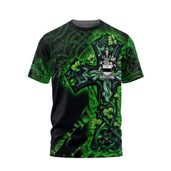 Burt or Birt T-Shirts Celtic Cross And Dragon Style