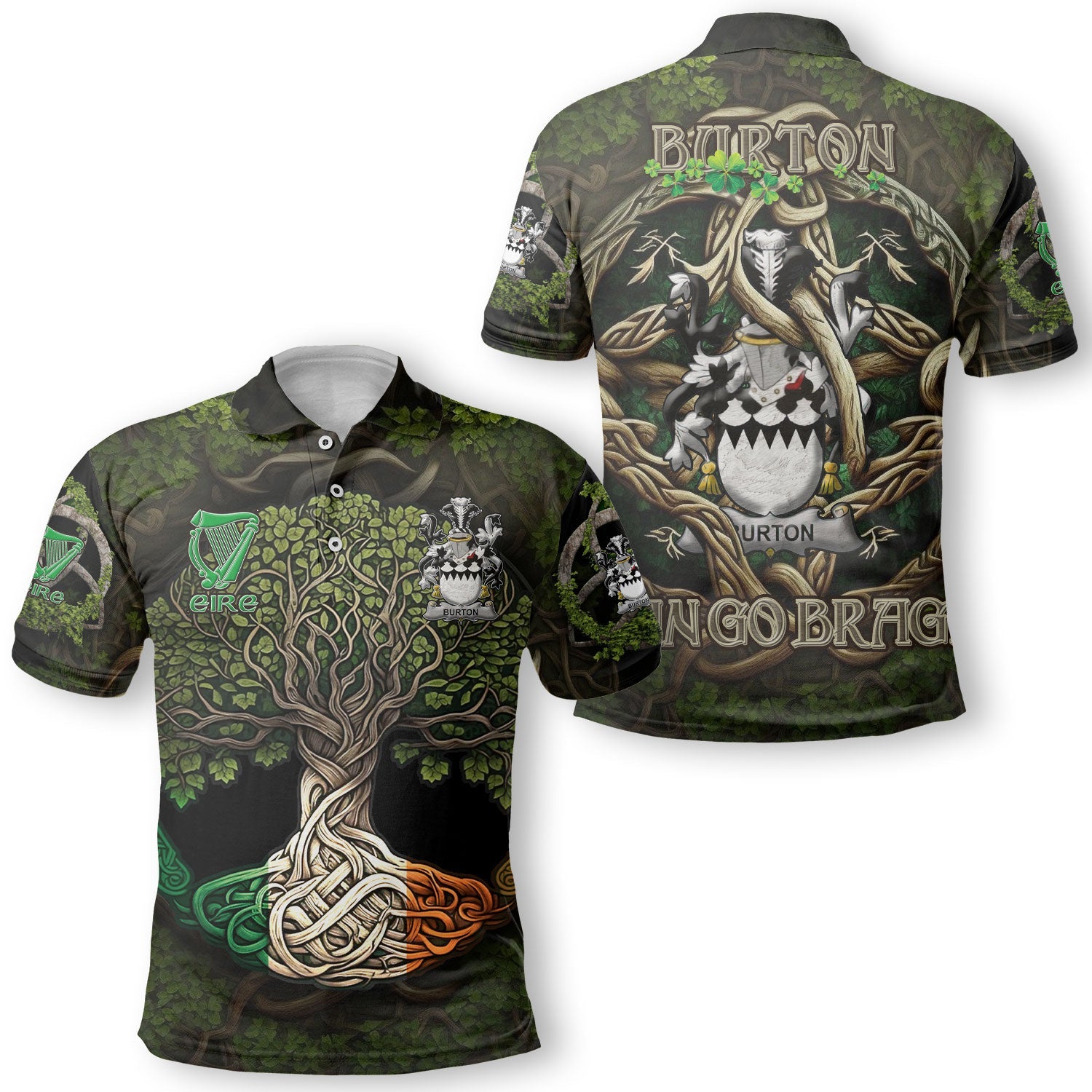 Burton Polo Shirts Ireland Is My Root Style