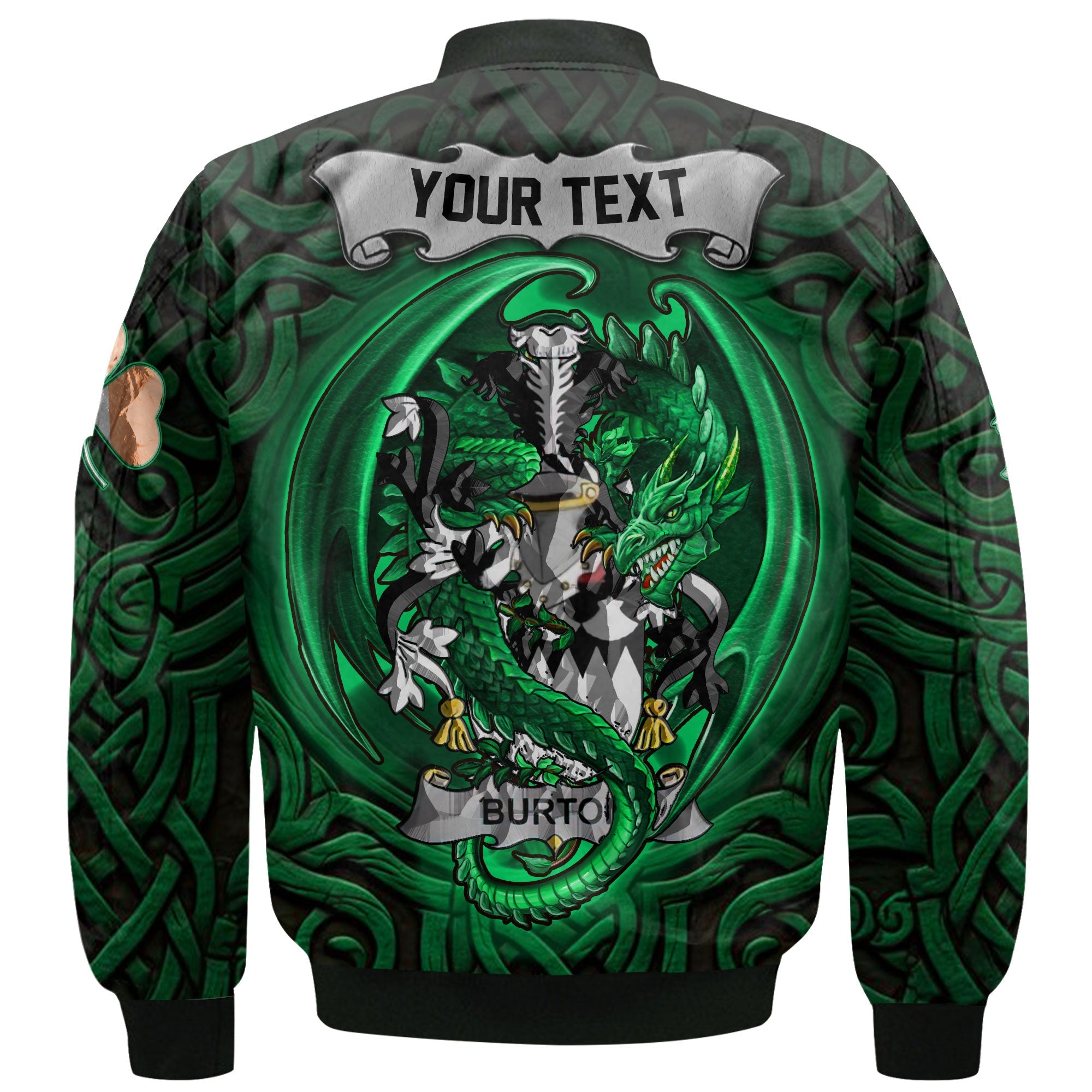 Burton Bomber Jackets The Green Dragon Of Ireland Style