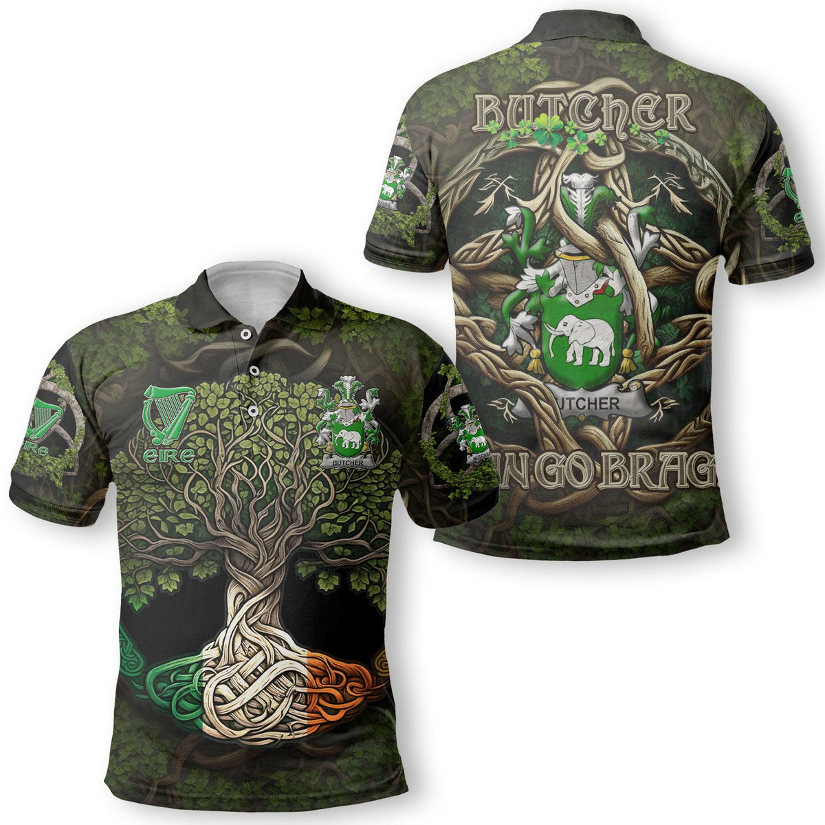 Butcher Polo Shirts Ireland Is My Root Style