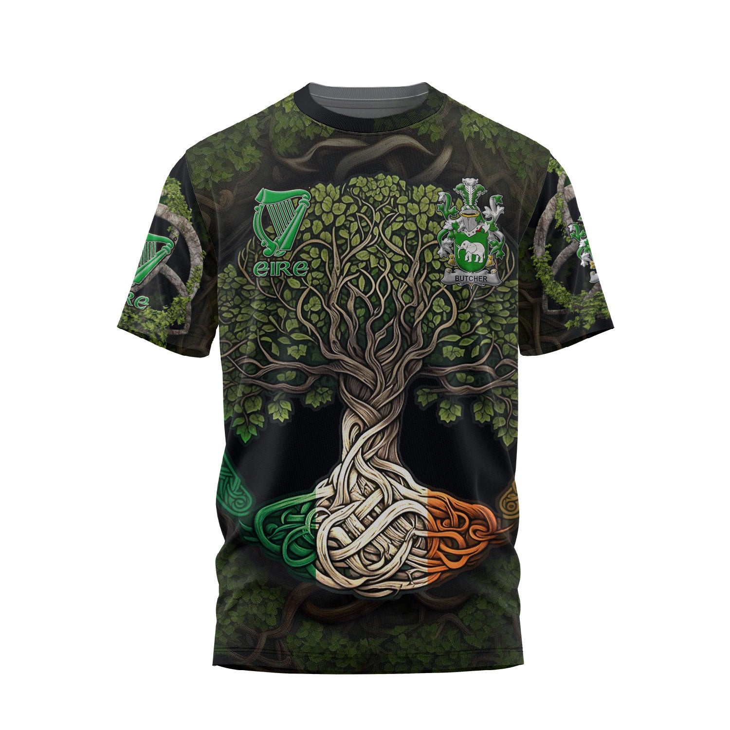 Butcher T-Shirts Ireland Is My Root Style