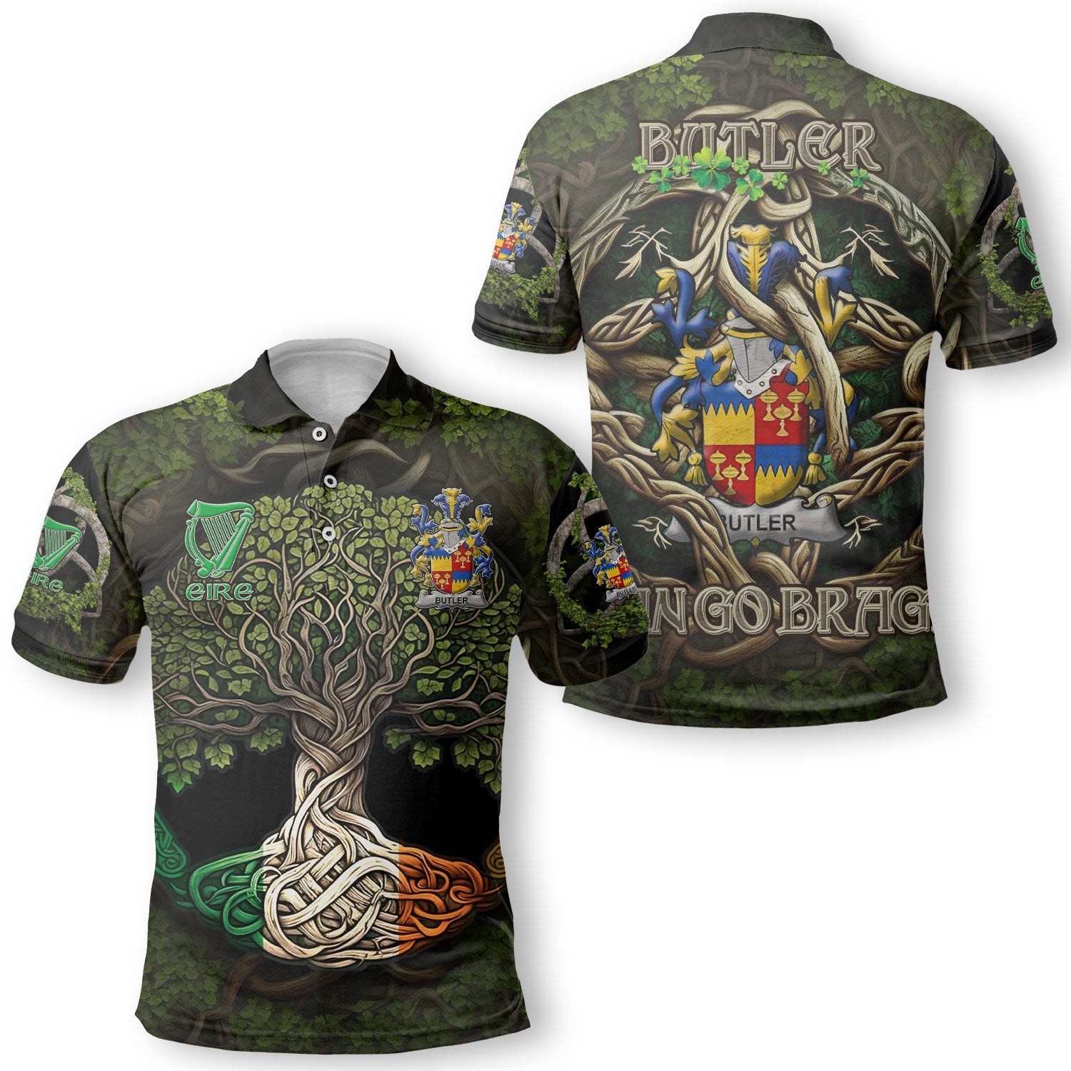 Butler Polo Shirts Ireland Is My Root Style