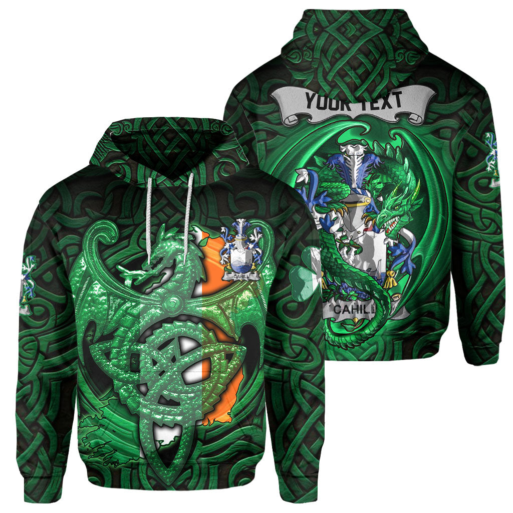 Cahill or O Cahill Hoodies The Green Dragon Of Ireland Style