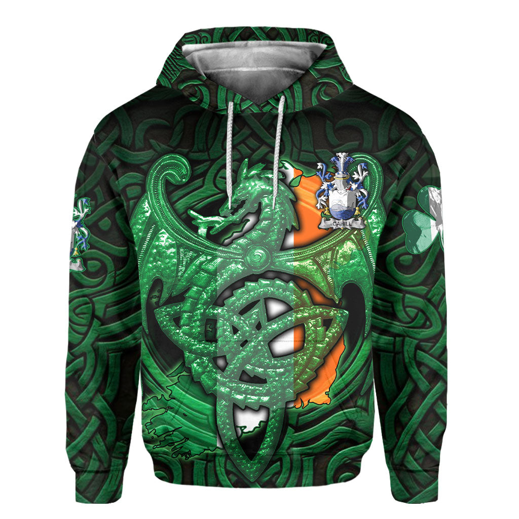 Cahill or O Cahill Hoodies The Green Dragon Of Ireland Style