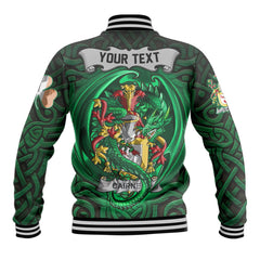 Cairnes Baseball Jackets The Green Dragon Of Ireland Style