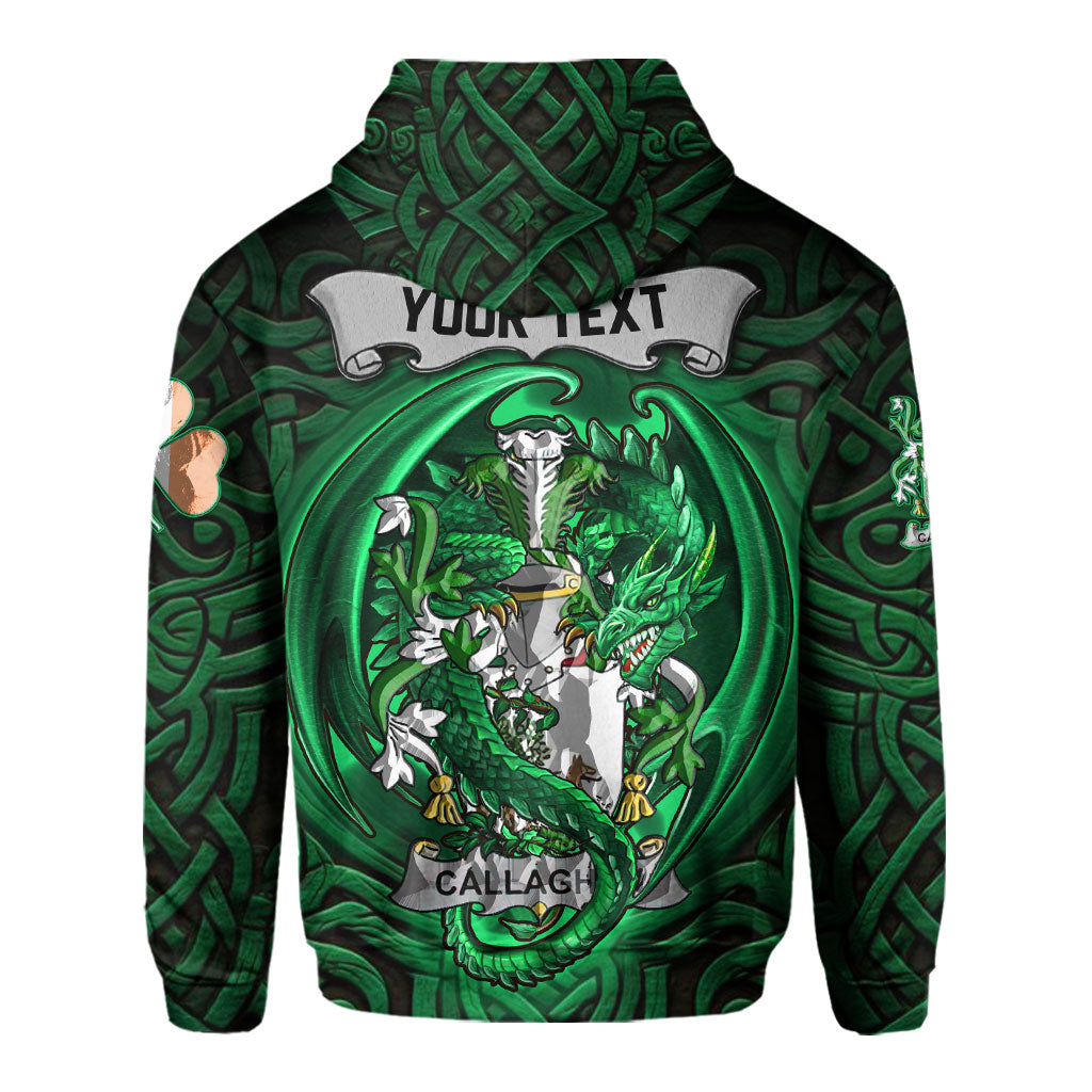 Callaghan or O Callaghan Hoodies The Green Dragon Of Ireland Style