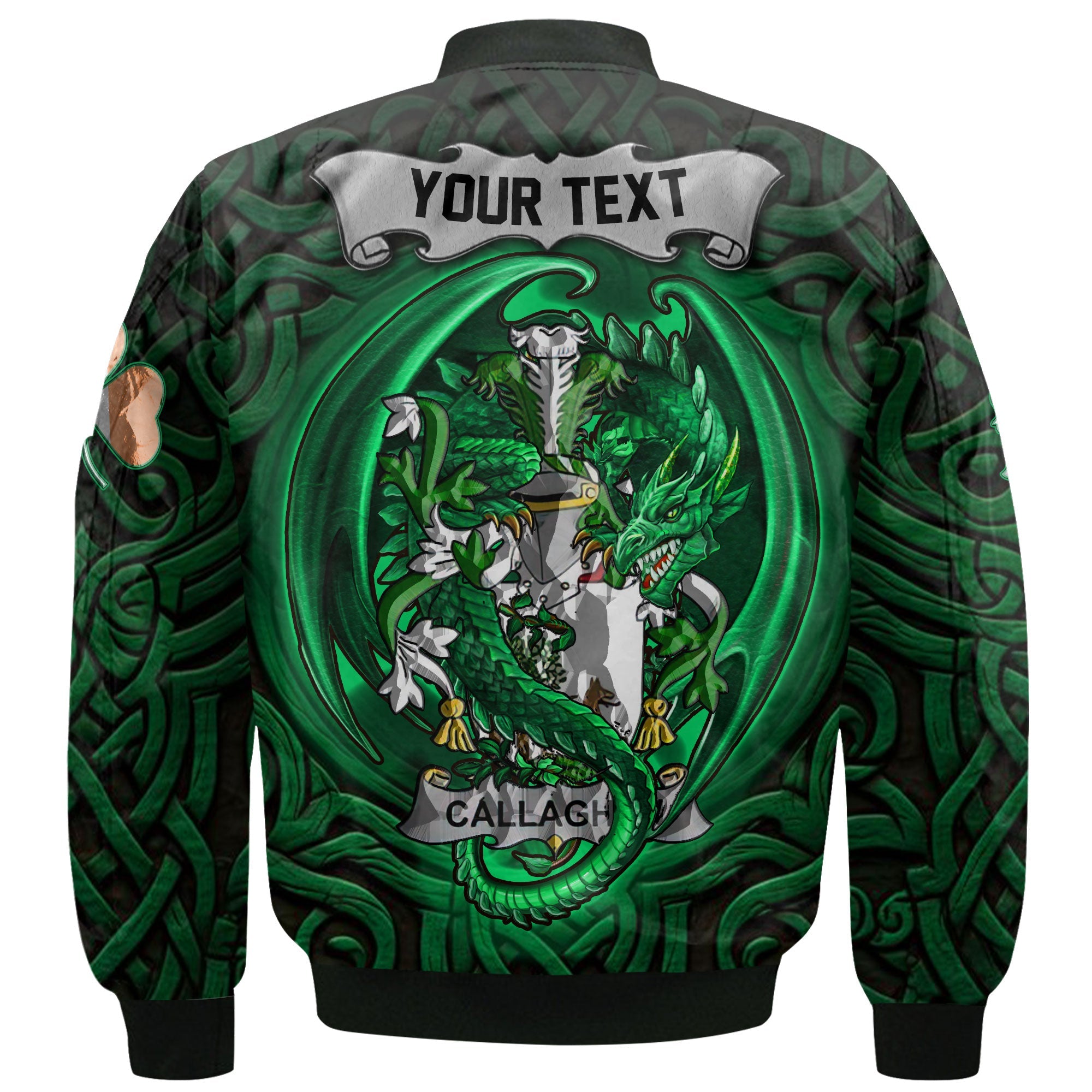 Callaghan or O Callaghan Bomber Jackets The Green Dragon Of Ireland Style