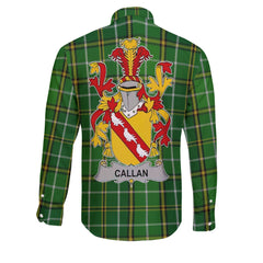Callan or O Callan Long Sleeve Button Shirts Crest And National Plaid Style