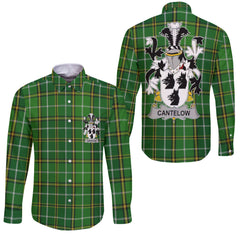 Cantelow or Cantelowe Long Sleeve Button Shirts Crest And National Plaid Style