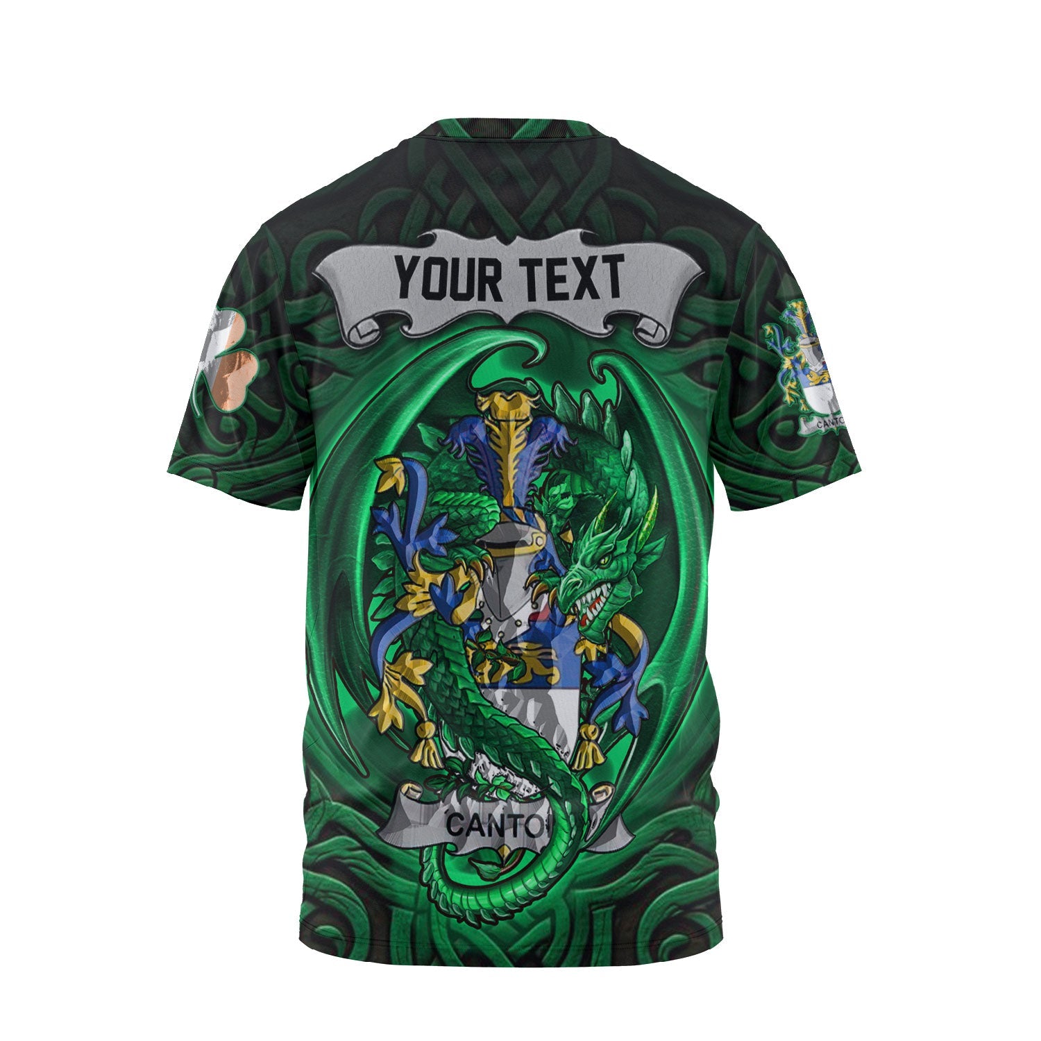 Canton T-Shirts The Green Dragon Of Ireland Style