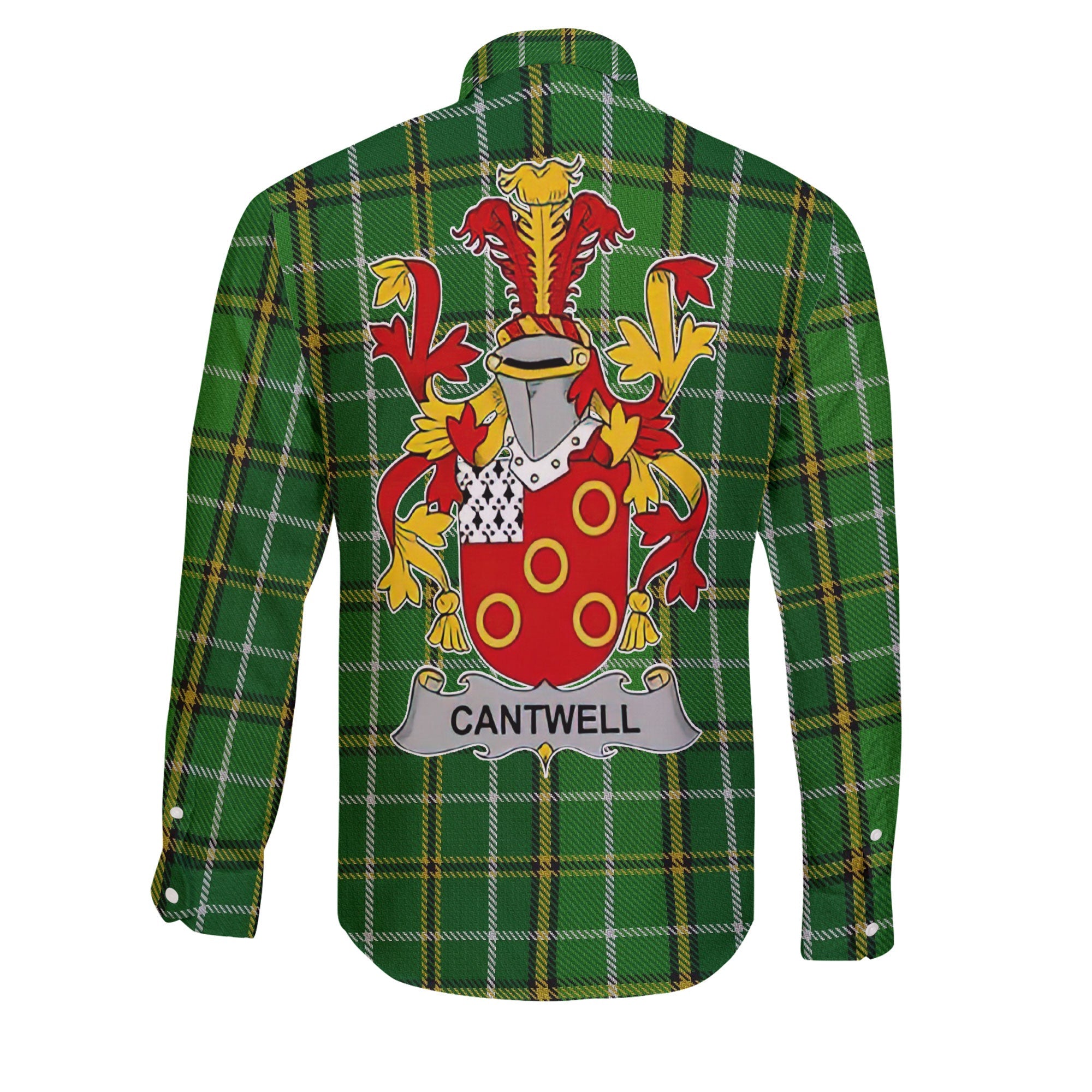 Cantwell Long Sleeve Button Shirts Crest And National Plaid Style