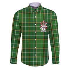 Carden Long Sleeve Button Shirts Crest And National Plaid Style