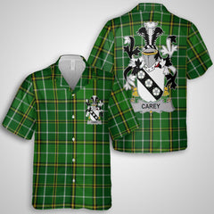 Carey or Cary Hawaiian Shirts Crest And National Plaid Style