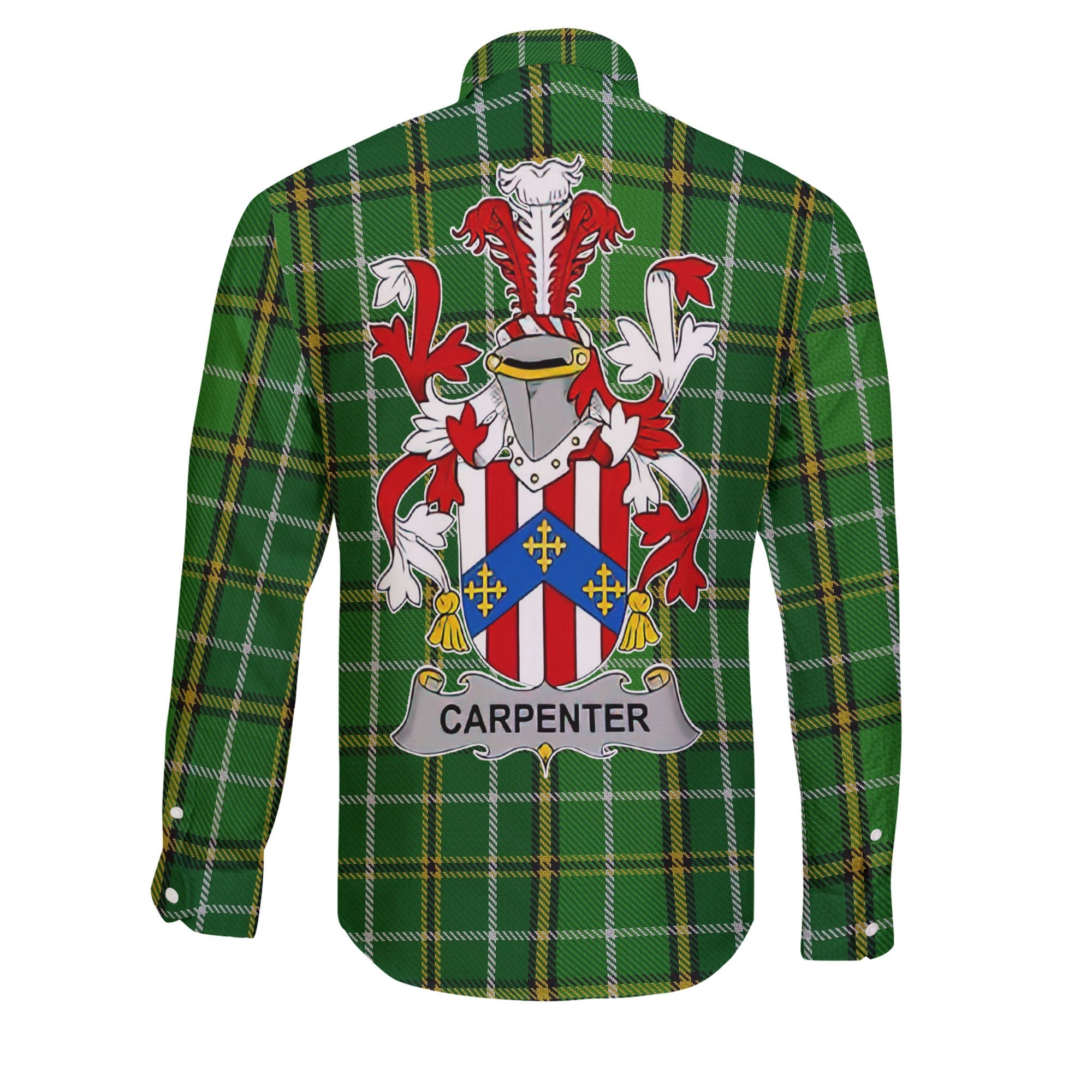 Carpenter Long Sleeve Button Shirts Crest And National Plaid Style