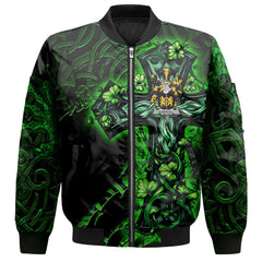 Carroll or O Carroll Bomber Jackets Celtic Cross And Dragon Style