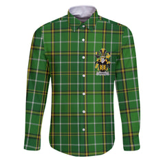 Carroll or O Carroll Long Sleeve Button Shirts Crest And National Plaid Style