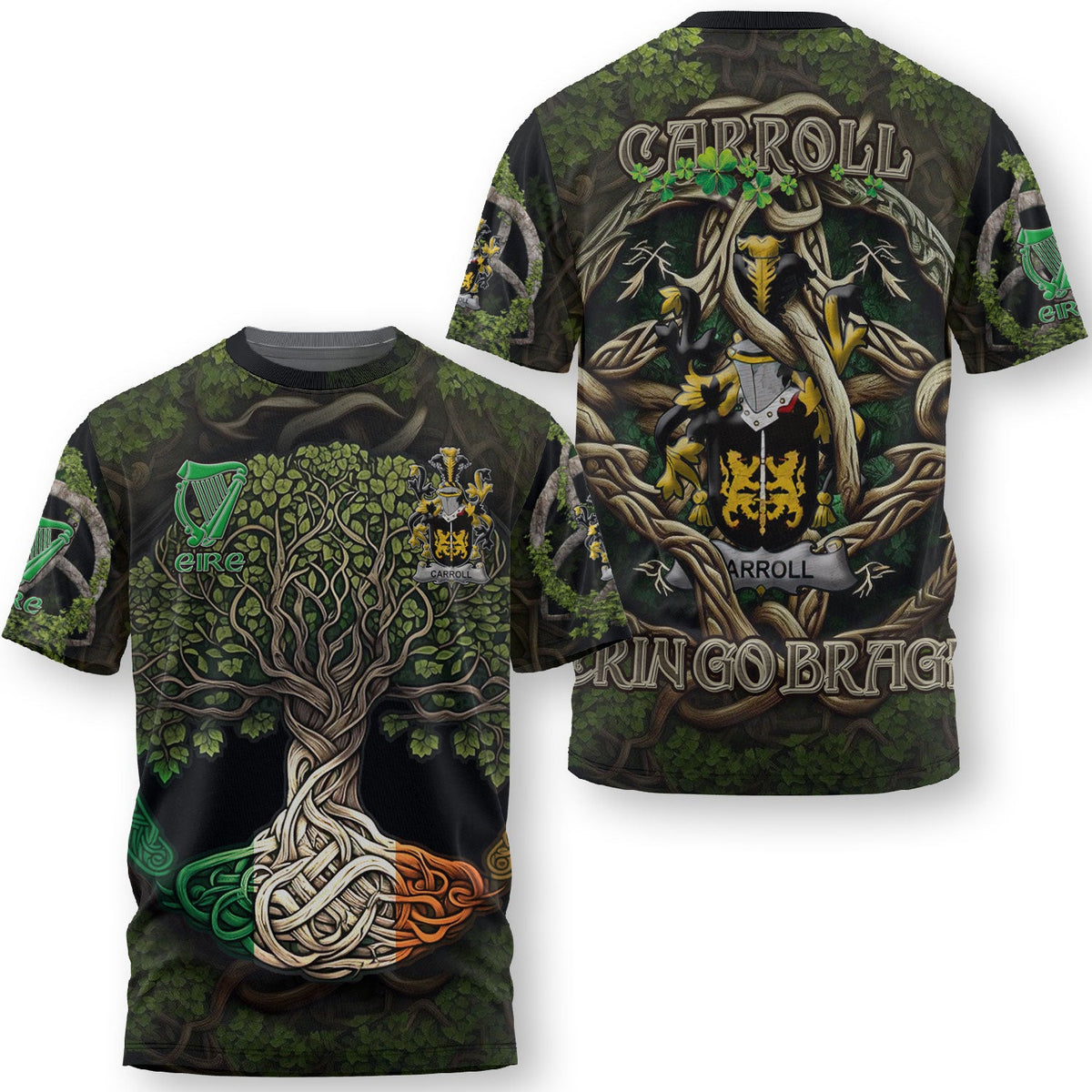 Carroll or O Carroll T-Shirts Ireland Is My Root Style