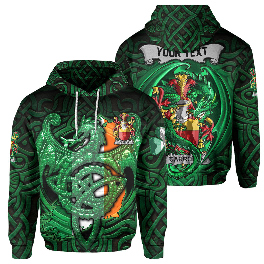 Carron Hoodies The Green Dragon Of Ireland Style
