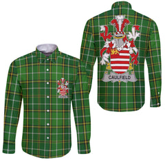 Caulfield or Gaffney Long Sleeve Button Shirts Crest And National Plaid Style