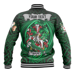 Chapman Baseball Jackets The Green Dragon Of Ireland Style