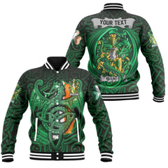 Cleary or O Clery Baseball Jackets The Green Dragon Of Ireland Style