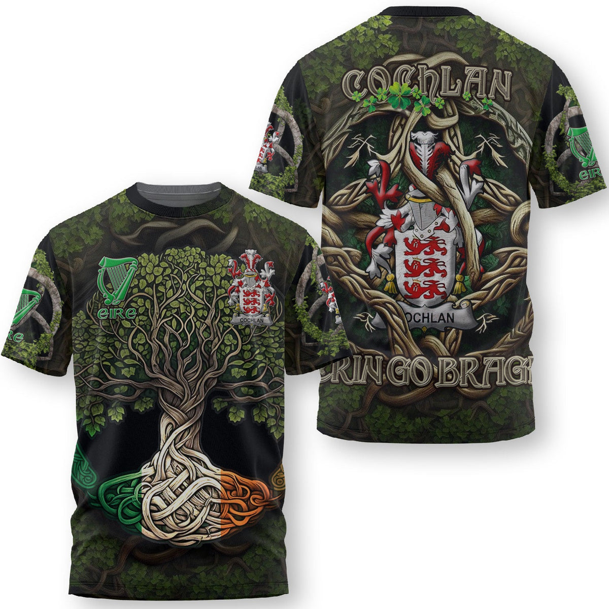 Cochlan or McCoughlan T-Shirts Ireland Is My Root Style