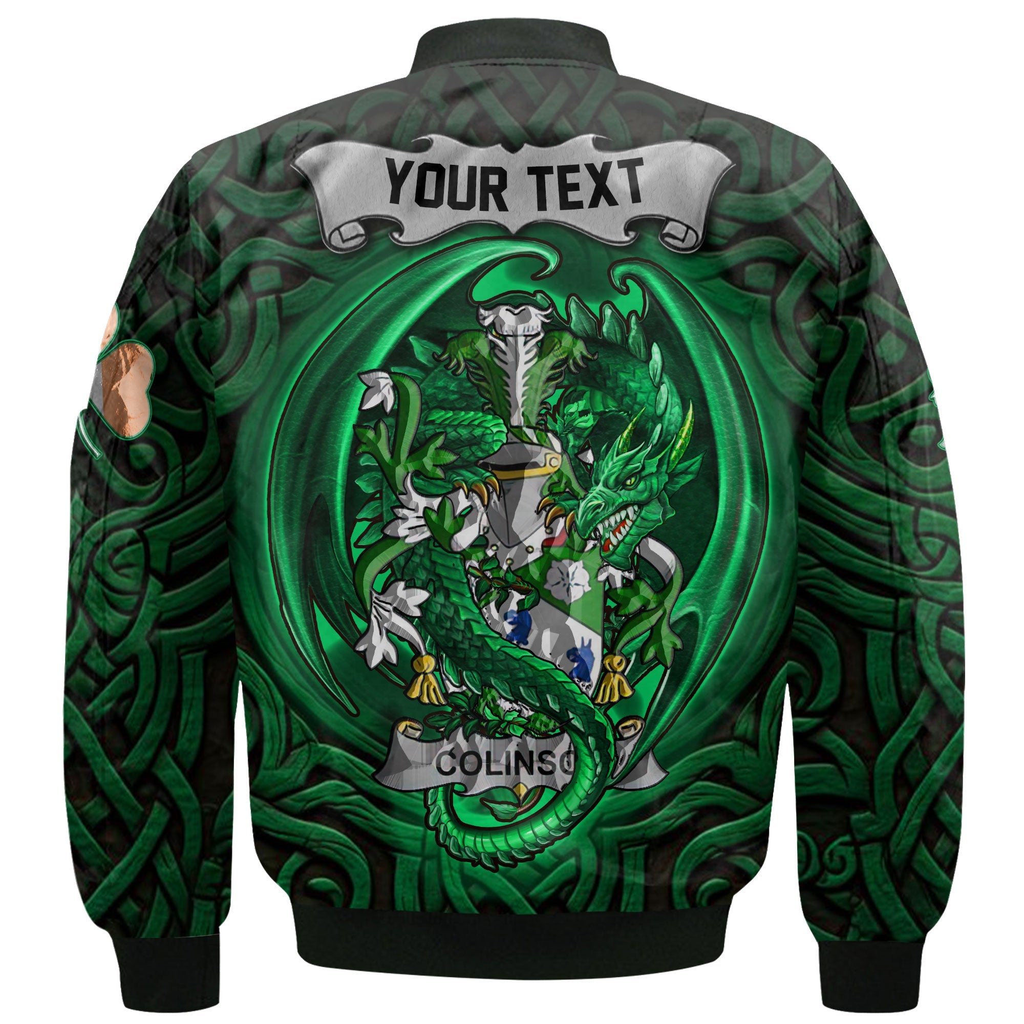 Colinson Bomber Jackets The Green Dragon Of Ireland Style