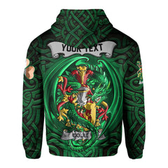 Colley or McColley Hoodies The Green Dragon Of Ireland Style