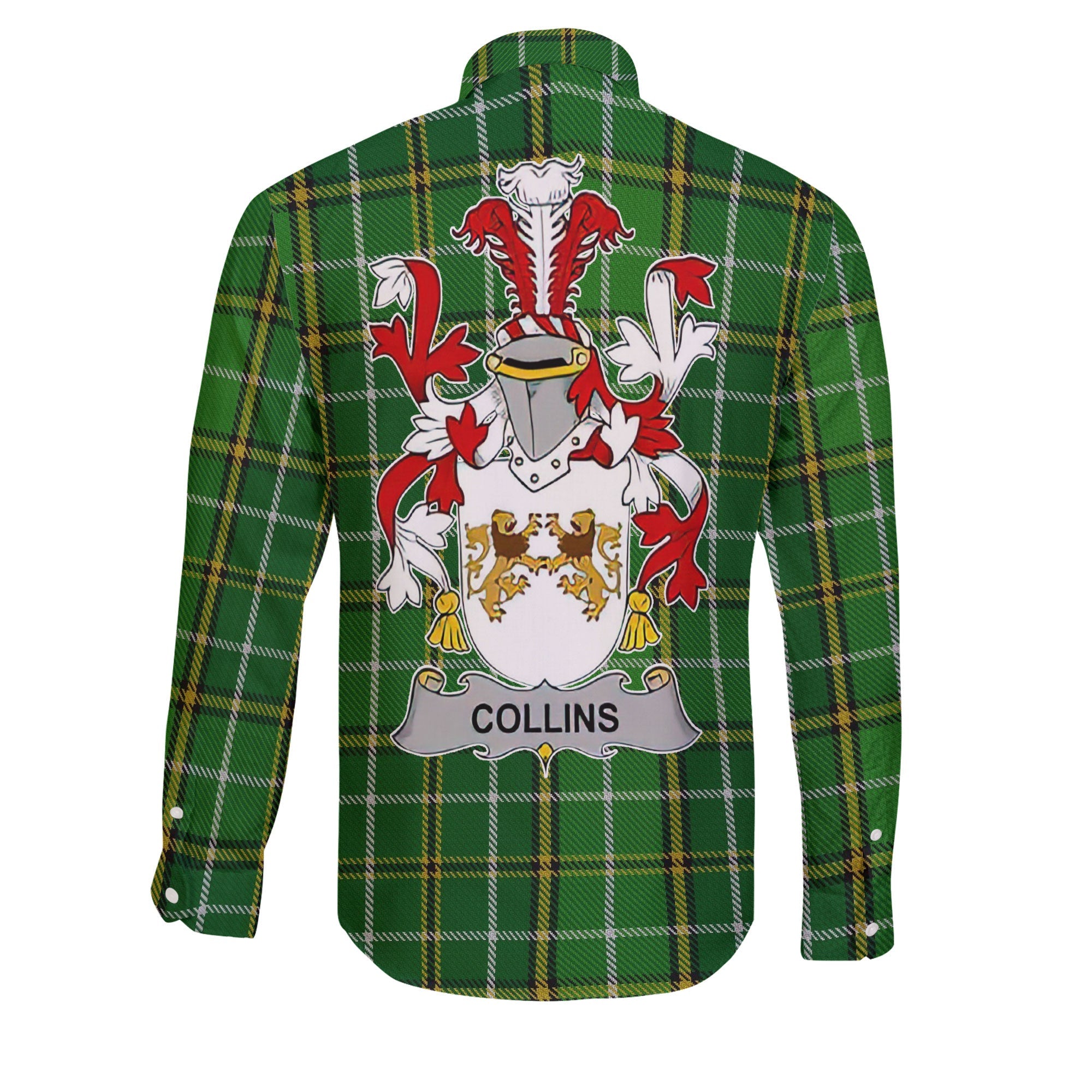 Collins Long Sleeve Button Shirts Crest And National Plaid Style