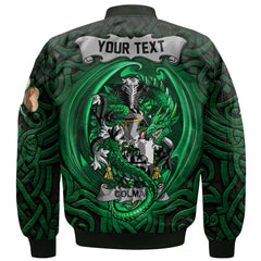 Colman or McColman Bomber Jackets The Green Dragon Of Ireland Style