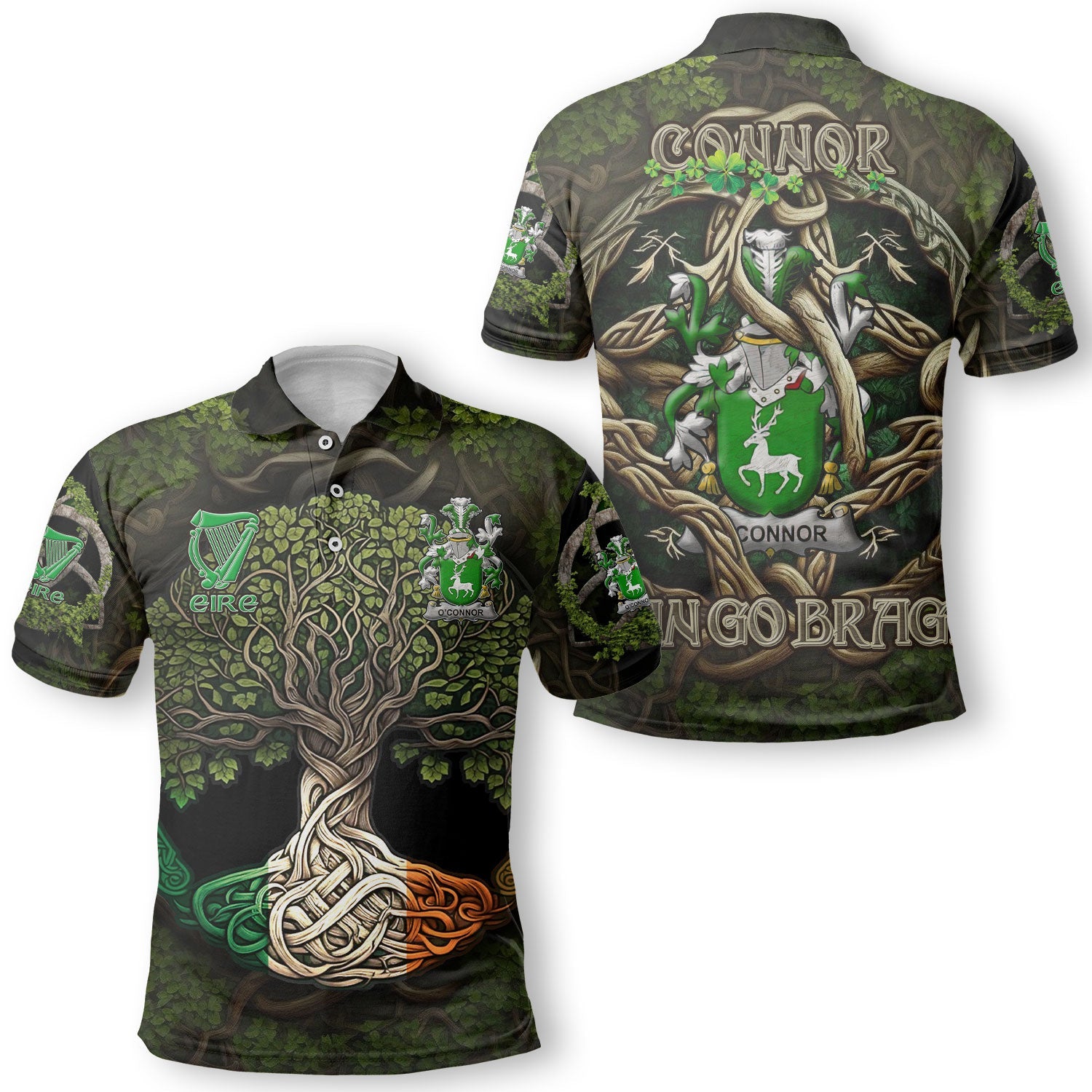 Connor or O Connor Corcomroe Polo Shirts Ireland Is My Root Style