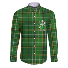 Connor or O Connor Corcomroe Long Sleeve Button Shirts Crest And National Plaid Style