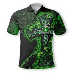 Connor or O Connor Corcomroe Polo Shirts Celtic Cross And Dragon Style