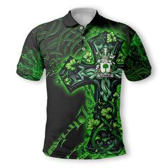 Connor or O Connor Don Polo Shirts Celtic Cross And Dragon Style