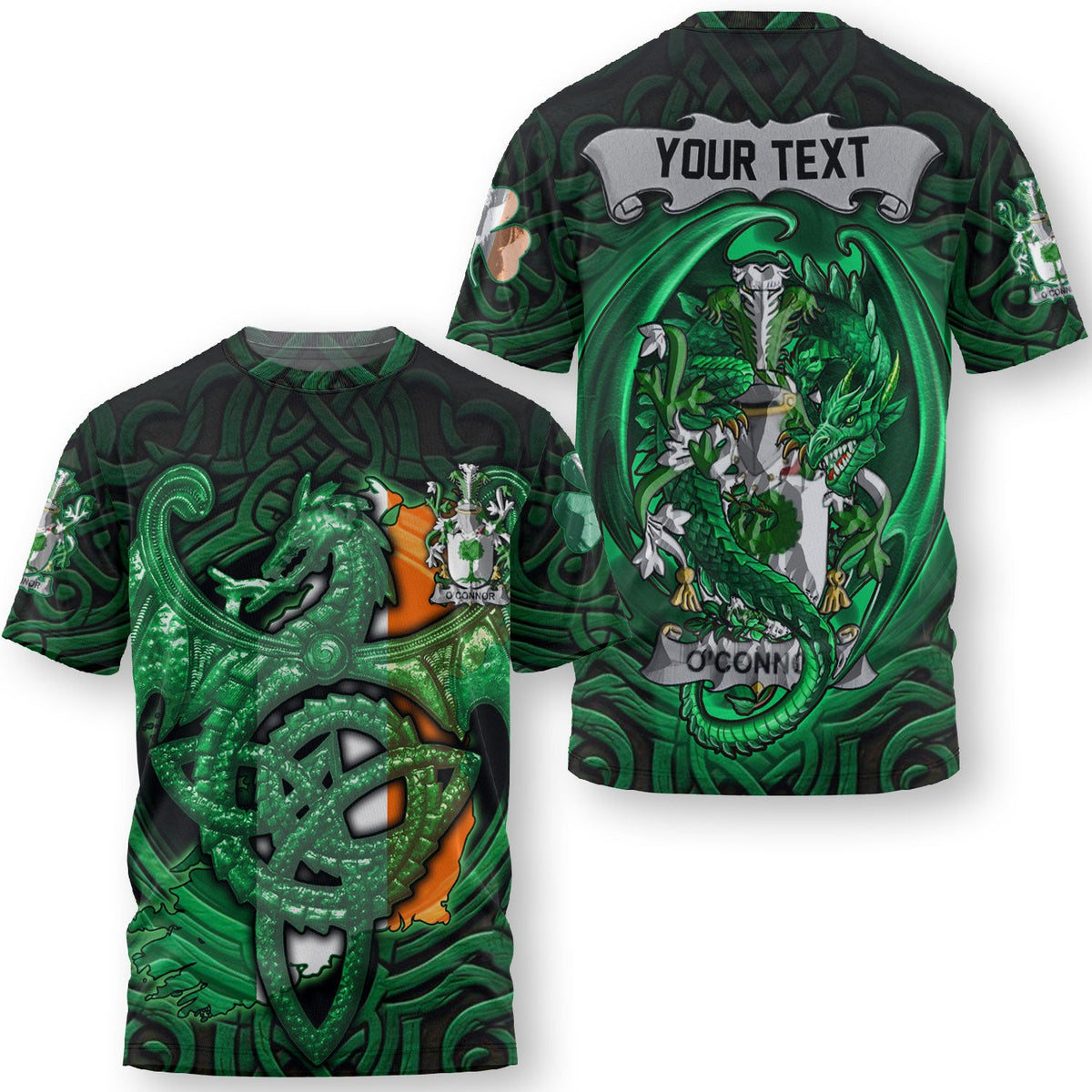 Connor or O Connor Don T-Shirts The Green Dragon Of Ireland Style