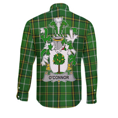 Connor or O Connor Faly Long Sleeve Button Shirts Crest And National Plaid Style