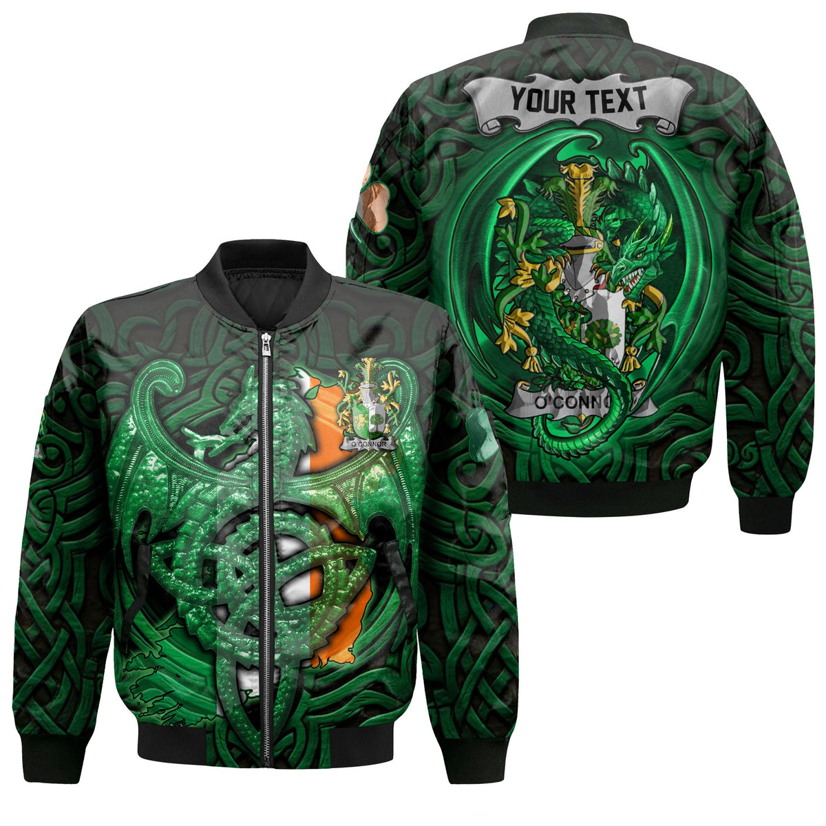 Connor or O Connor Sligo Bomber Jackets The Green Dragon Of Ireland Style