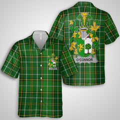 Connor or O Connor Sligo Hawaiian Shirts Crest And National Plaid Style