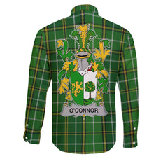 Connor or O Connor Sligo Long Sleeve Button Shirts Crest And National Plaid Style