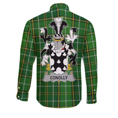 Conolly or O Conolly Long Sleeve Button Shirts Crest And National Plaid Style