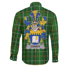 Conroy or O Mulconroy Long Sleeve Button Shirts Crest And National Plaid Style