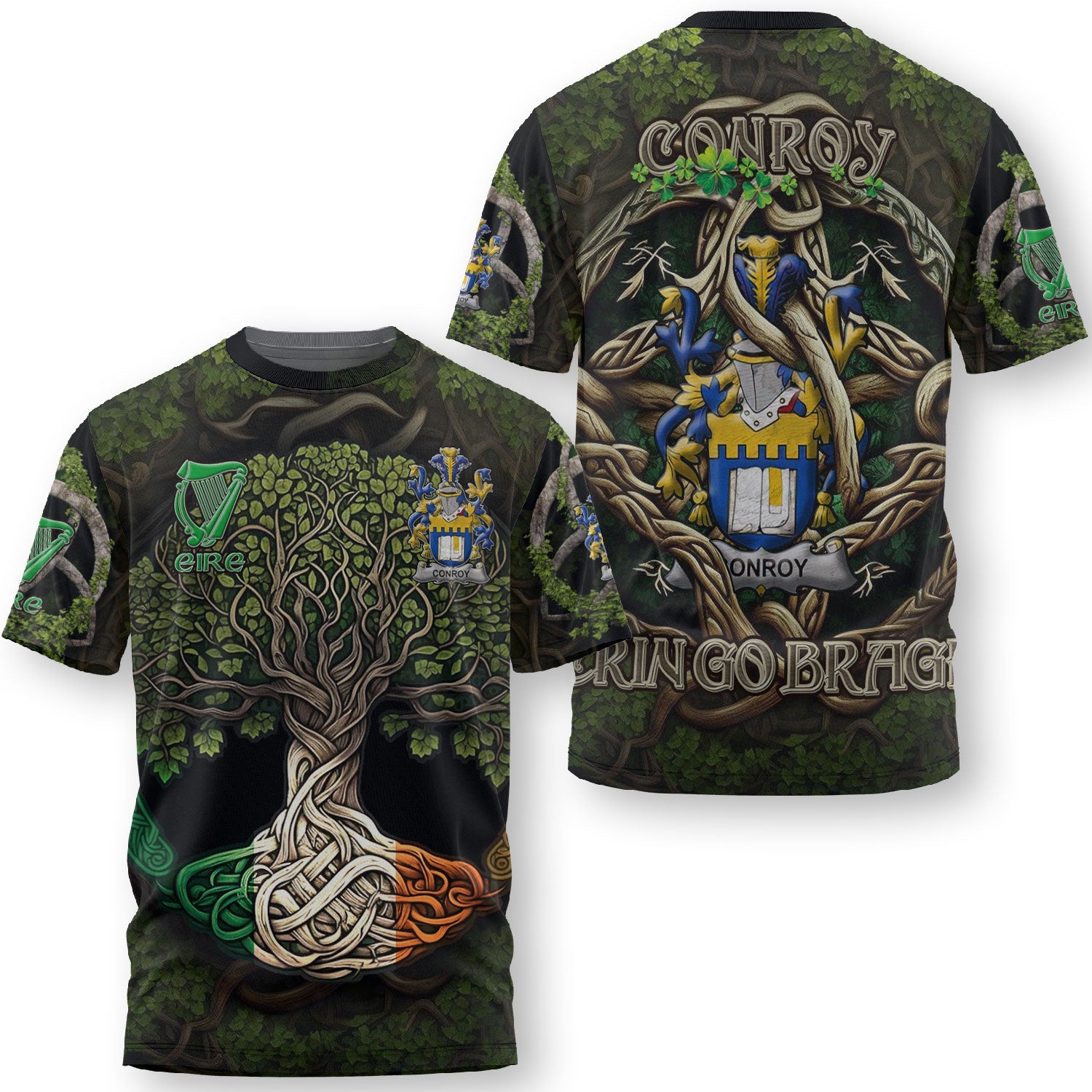 Conroy or O Mulconroy T-Shirts Ireland Is My Root Style